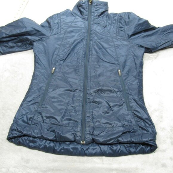 Columbia Titanium Jacket Small Womens Navy Interchange Insulated Omni Heat - Picture 6 of 15